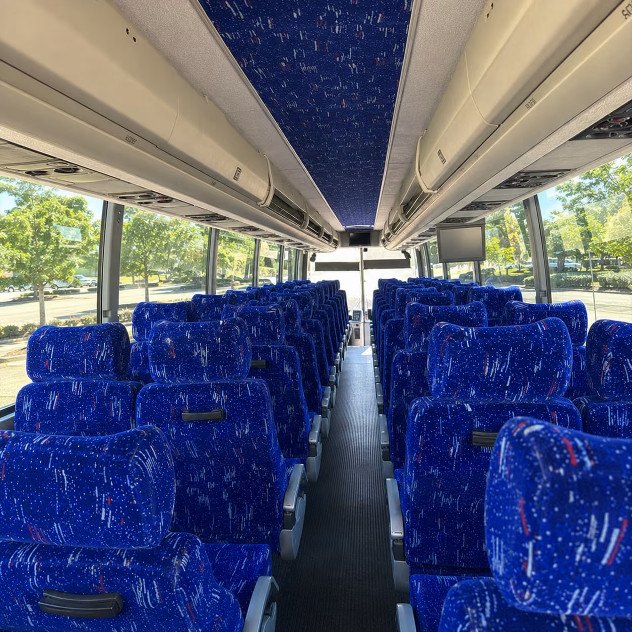 denver charter bus interior
